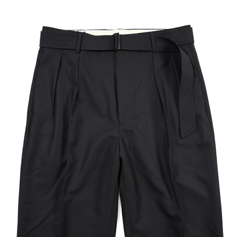 26-27AW TAGLIATORE カシミヤ混ウール ツータックワイドスラックス / P-NEVIL24 TGT ネイビー 48 | GUARDAROBA MILANO OFFICIAL STORE