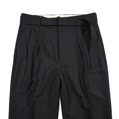 26-27AW TAGLIATORE カシミヤ混ウール ツータックワイドスラックス / P-NEVIL24 TGT ネイビー 48 | GUARDAROBA MILANO OFFICIAL STORE
