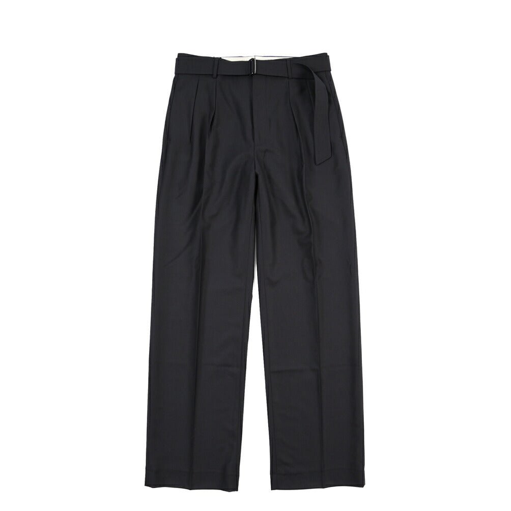 26-27AW TAGLIATORE カシミヤ混ウール ツータックワイドスラックス / P-NEVIL24 TGT ネイビー 48 | GUARDAROBA MILANO OFFICIAL STORE