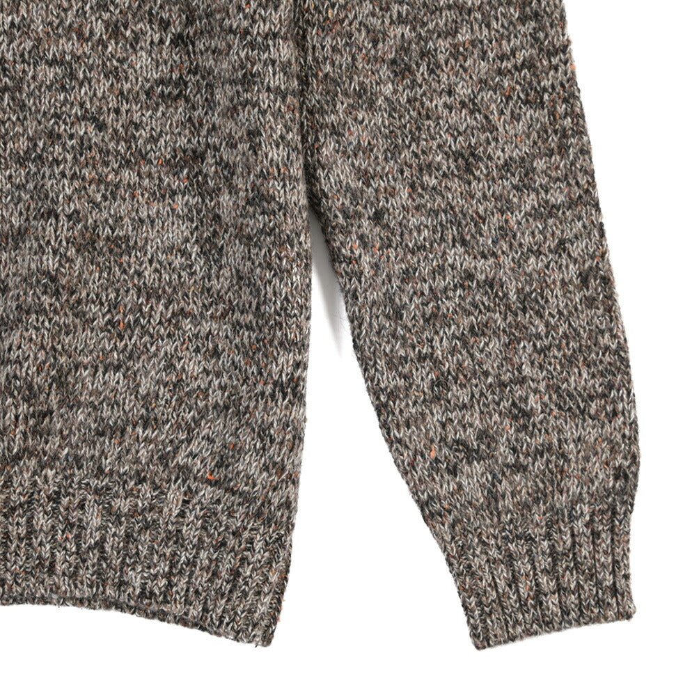 26-27AW TAGLIATORE “ROMME” シルク混ウール ローゲージショールカラーニットカーディガン ブラウン 48 | GUARDAROBA MILANO OFFICIAL STORE