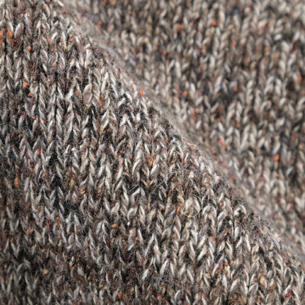 26-27AW TAGLIATORE “ROMME” シルク混ウール ローゲージショールカラーニットカーディガン ブラウン 48 | GUARDAROBA MILANO OFFICIAL STORE