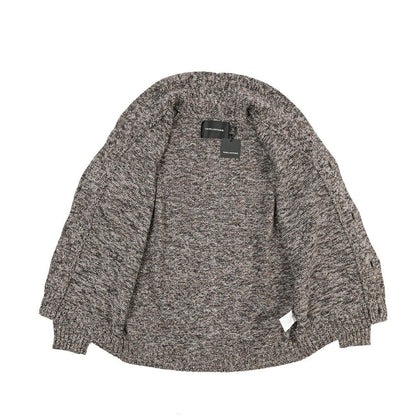 26-27AW TAGLIATORE “ROMME” シルク混ウール ローゲージショールカラーニットカーディガン ブラウン 48 | GUARDAROBA MILANO OFFICIAL STORE