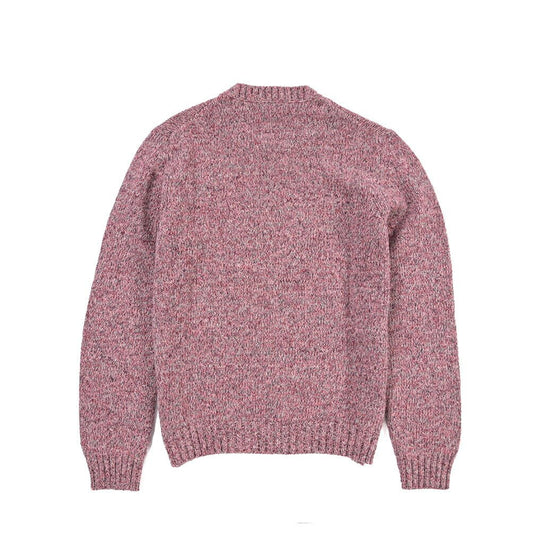 26-27AW TAGLIATORE “SALEN” シルク混ウール ローゲージメランジニットセーター ピンク 48 | GUARDAROBA MILANO OFFICIAL STORE