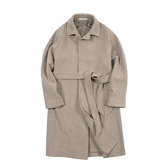 26-27AW TAGLIATORE “SALOMON” ヴァージンウール バルマカーンコート グレージュ 48 | GUARDAROBA MILANO OFFICIAL STORE