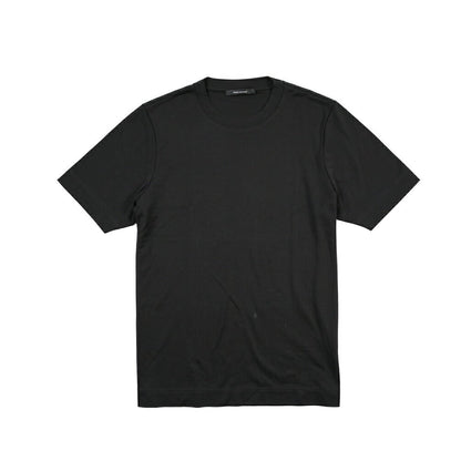 26-27AW TAGLIATORE “SAXE” コットン100% クルーネック半袖Tシャツ ブラック 50 | GUARDAROBA MILANO OFFICIAL STORE