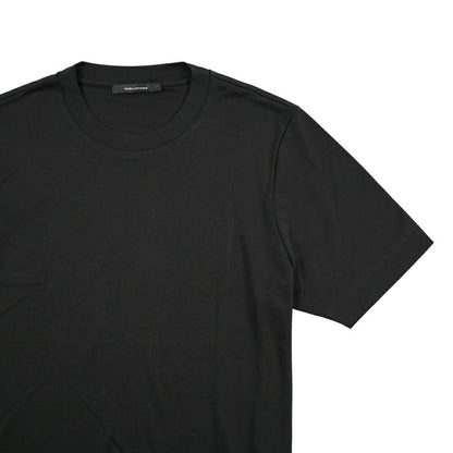 26-27AW TAGLIATORE “SAXE” コットン100% クルーネック半袖Tシャツ ブラック 50 | GUARDAROBA MILANO OFFICIAL STORE