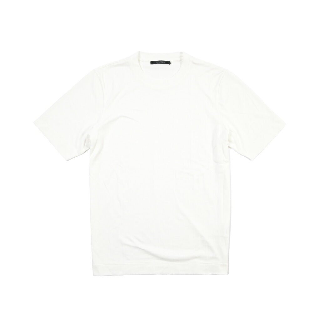 26-27AW TAGLIATORE “SAXE” コットン100% クルーネック半袖Tシャツ ホワイト 50 | GUARDAROBA MILANO OFFICIAL STORE