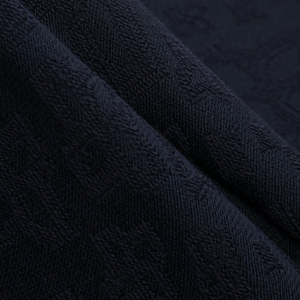 26-27AW TAGLIATORE “SCIARPA55” ヴァージンウール100% ロゴ総柄マフラー ネイビー(BLU) 180cm×55cm×2cm | GUARDAROBA MILANO OFFICIAL STORE