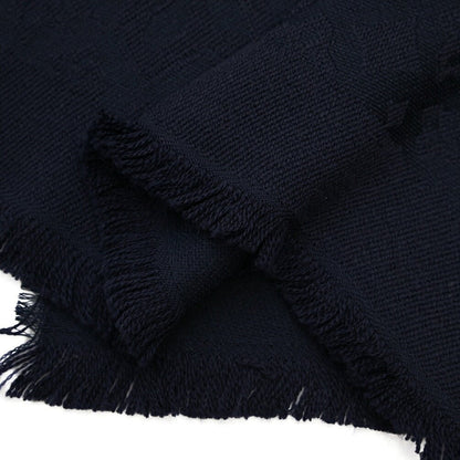 26-27AW TAGLIATORE “SCIARPA55” ヴァージンウール100% ロゴ総柄マフラー ネイビー(BLU) 180cm×55cm×2cm | GUARDAROBA MILANO OFFICIAL STORE