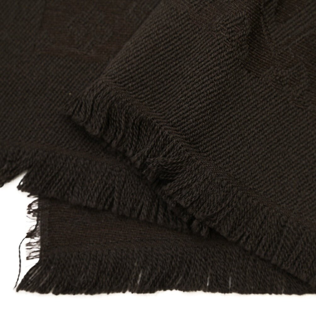 26-27AW TAGLIATORE “SCIARPA55” ヴァージンウール100% ロゴ総柄マフラー ブラウン(MORO) 180cm×55cm×2cm | GUARDAROBA MILANO OFFICIAL STORE