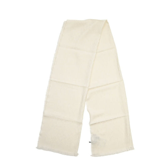 26-27AW TAGLIATORE “SCIARPA55” ヴァージンウール100% ロゴ総柄マフラー ホワイト(BIANCO) 180cm×55cm×2cm | GUARDAROBA MILANO OFFICIAL STORE