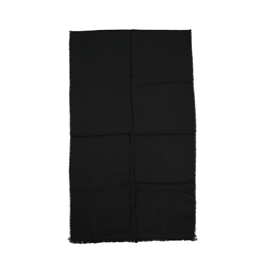 26-27AW TAGLIATORE “SCIARPA55” ヴァージンウール100% ロゴ総柄マフラー ブラック(NERO) 180cm×55cm×2cm | GUARDAROBA MILANO OFFICIAL STORE