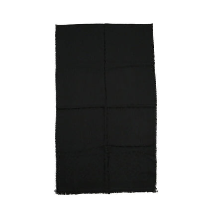 26-27AW TAGLIATORE “SCIARPA55” ヴァージンウール100% ロゴ総柄マフラー ブラック(NERO) 180cm×55cm×2cm | GUARDAROBA MILANO OFFICIAL STORE