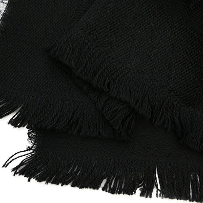 26-27AW TAGLIATORE “SCIARPA55” ヴァージンウール100% ロゴ総柄マフラー ブラック(NERO) 180cm×55cm×2cm | GUARDAROBA MILANO OFFICIAL STORE