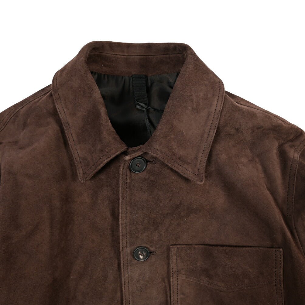 26-27AW TAGLIATORE “SEVRES” ラムレザー100% カバーオール ブラウン(BROWN) 48 | GUARDAROBA MILANO OFFICIAL STORE