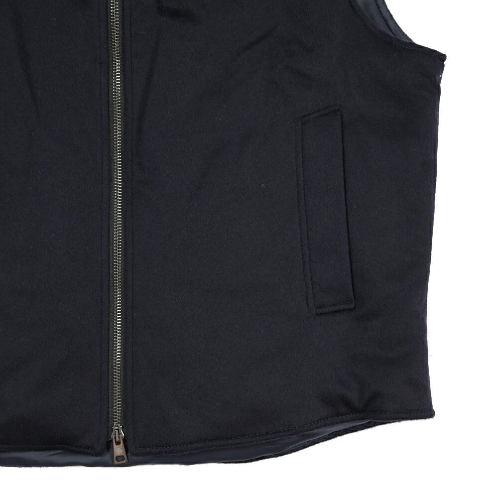 26-27AW TAGLIATORE ヴァージンウール スタンドカラー中綿ベスト / SPYKE ネイビー 48 | GUARDAROBA MILANO OFFICIAL STORE