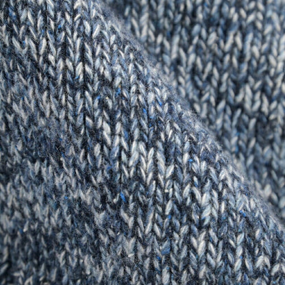 26-27AW TAGLIATORE “STOTEN” シルク混ウール ローゲージメランジニットカーディガン ブルー 48 | GUARDAROBA MILANO OFFICIAL STORE