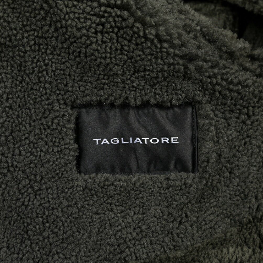 26-27AW TAGLIATORE “STOW” ラムレザー100% ムートンジャケット カーキグリーン(VERDE) 48 | GUARDAROBA MILANO OFFICIAL STORE