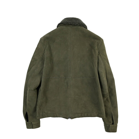 26-27AW TAGLIATORE “STOW” ラムレザー100% ムートンジャケット カーキグリーン(VERDE) 48 | GUARDAROBA MILANO OFFICIAL STORE