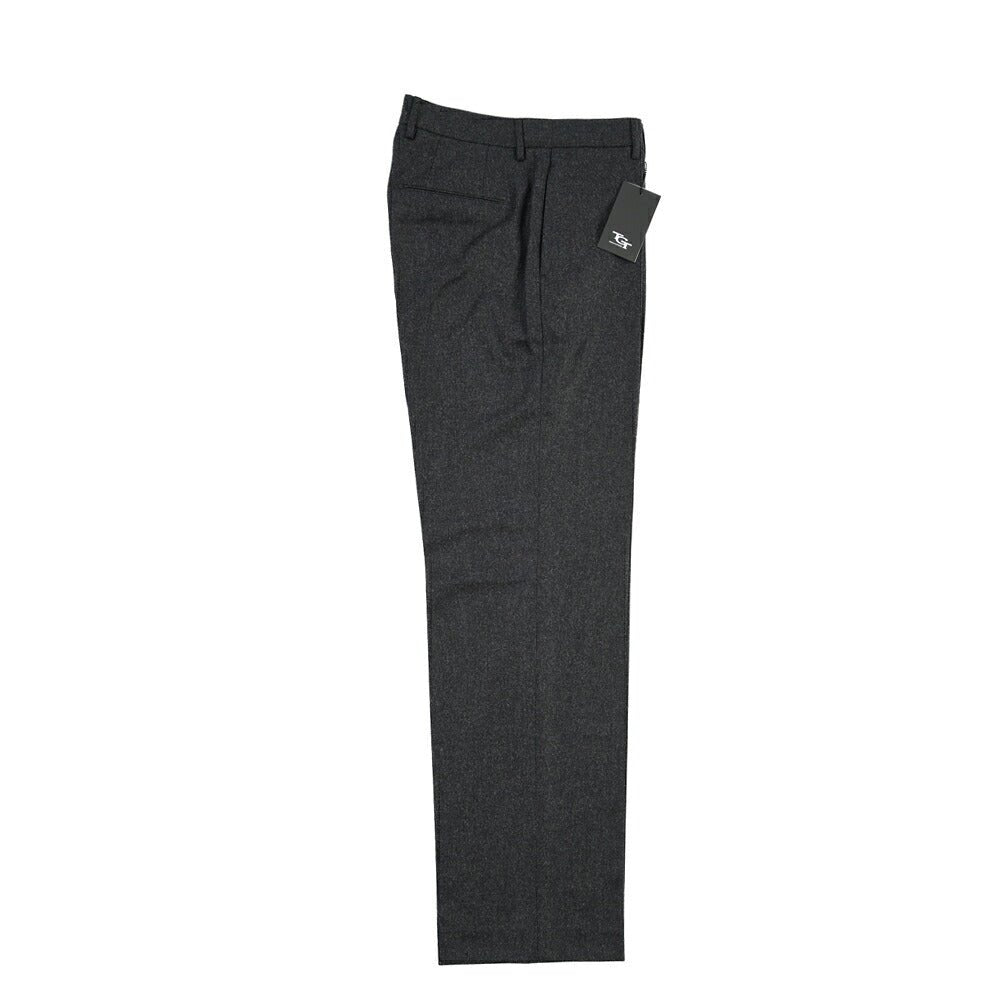 26-27AW TAGLIATORE SUPER 100's ヴァージンウール ノータックワイドスラックス / P-NAT04 TGT ダークグレー 48 | GUARDAROBA MILANO OFFICIAL STORE