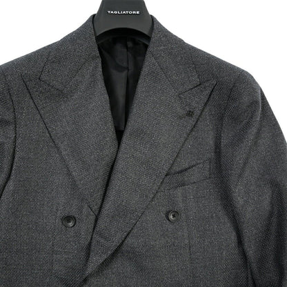 26-27AW TAGLIATORE SUPER 110's ヴァージンウール100% 6Bダブルテーラードジャケット グレー 50 | GUARDAROBA MILANO OFFICIAL STORE