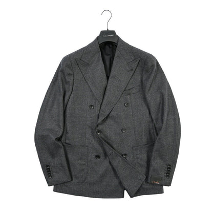 26-27AW TAGLIATORE SUPER 110's ヴァージンウール100% 6Bダブルテーラードジャケット グレー 50 | GUARDAROBA MILANO OFFICIAL STORE
