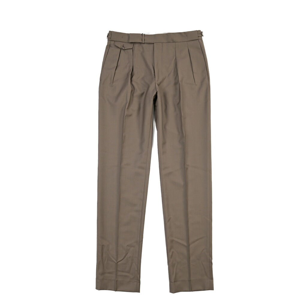 26-27AW TAGLIATORE SUPER 110's ヴァージンウール100% ツータックスラックス / P-PAVEL24 TGT ブラウン 48 | GUARDAROBA MILANO OFFICIAL STORE