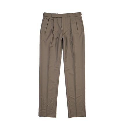26-27AW TAGLIATORE SUPER 110's ヴァージンウール100% ツータックスラックス / P-PAVEL24 TGT ブラウン 48 | GUARDAROBA MILANO OFFICIAL STORE