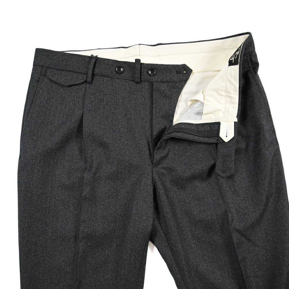26-27AW TAGLIATORE SUPER 110's ヴァージンウール100% ワンタックスラックス / TAG11 TGT ダークグレー 50 | GUARDAROBA MILANO OFFICIAL STORE