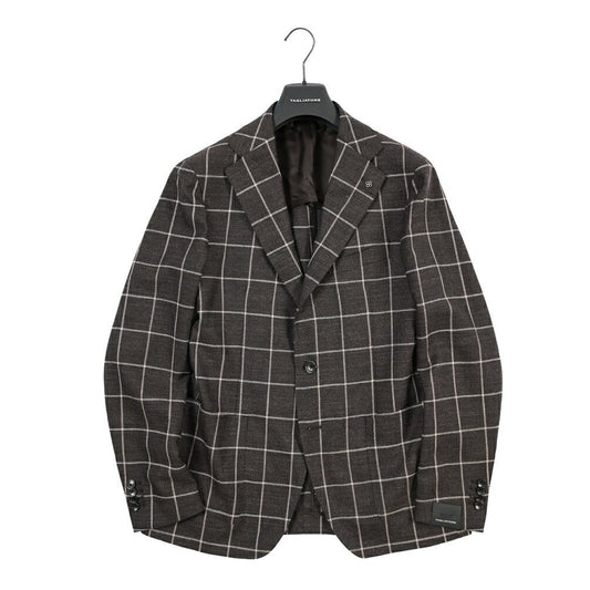 26-27AW TAGLIATORE “VESUVIO” ベビーアルパカ混 2Bシングルテーラードジャケット ブラウン 48 | GUARDAROBA MILANO OFFICIAL STORE
