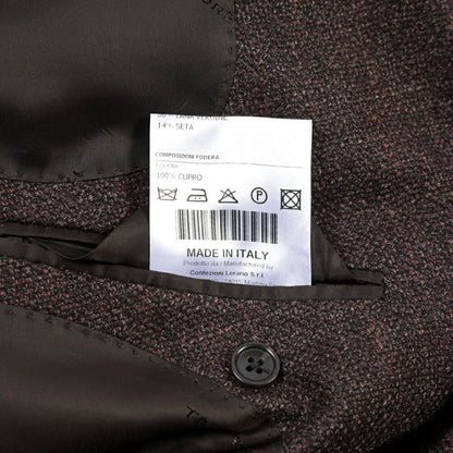 26-27AW TAGLIATORE “VESUVIO” シルク混ウール 6Bダブルテーラードジャケット ブラウン 48 | GUARDAROBA MILANO OFFICIAL STORE