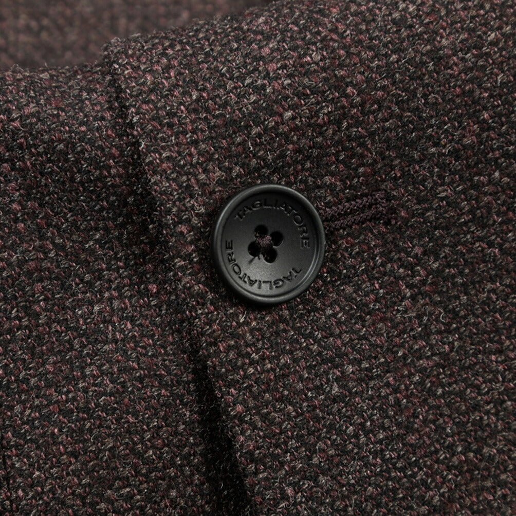 26-27AW TAGLIATORE “VESUVIO” シルク混ウール 6Bダブルテーラードジャケット ブラウン 48 | GUARDAROBA MILANO OFFICIAL STORE