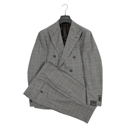 26-27AW TAGLIATORE “VESUVIO” SUPER 130's ヴァージンウール100% 6Bダブルテーラードスーツ グレー 48 | GUARDAROBA MILANO OFFICIAL STORE