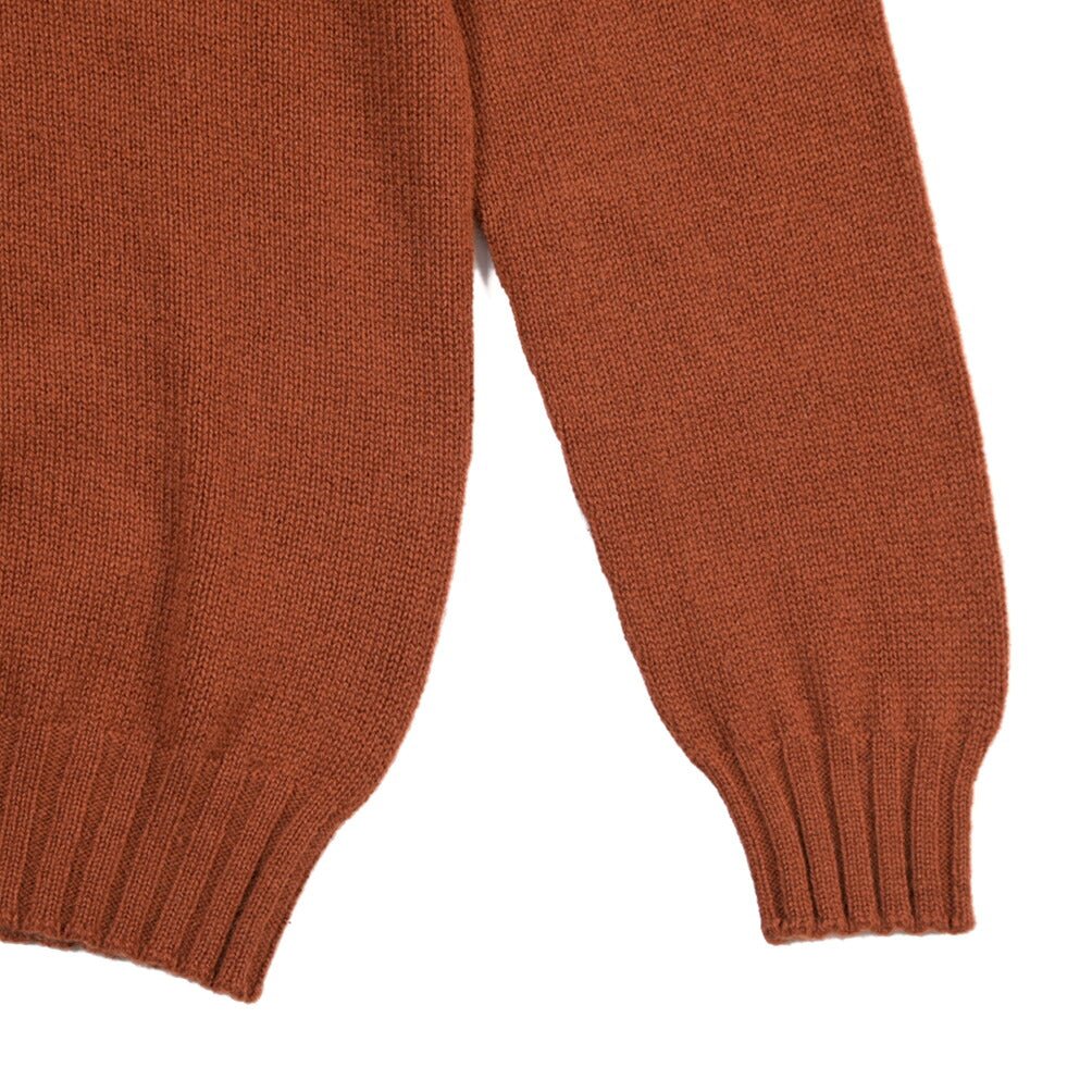 26-27AW TAGLIATORE “VOLTAIRE” カシミヤ100% ミドルゲージニットポロシャツ ブラウン 48 | GUARDAROBA MILANO OFFICIAL STORE