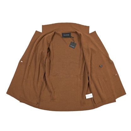 26-27AW TAGLIATORE “WILLOW” エクストラファインメリノウール100% 4Bダブルニットジャケット ブラウン 48 | GUARDAROBA MILANO OFFICIAL STORE