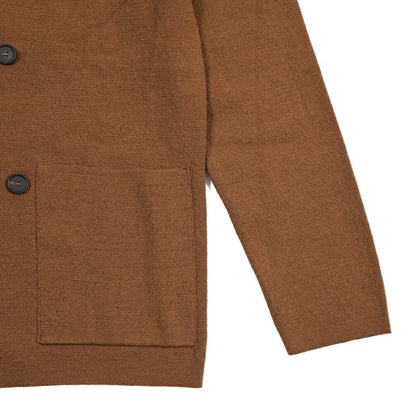 26-27AW TAGLIATORE “WILLOW” エクストラファインメリノウール100% 4Bダブルニットジャケット ブラウン 48 | GUARDAROBA MILANO OFFICIAL STORE