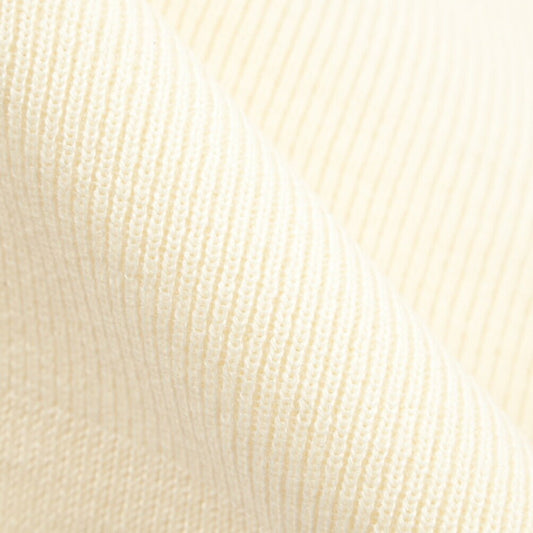 26-27AW TAGLIATORE “ZAYN” ヴァージンウール100% ミドルゲージニットポロ ホワイト 50 | GUARDAROBA MILANO OFFICIAL STORE