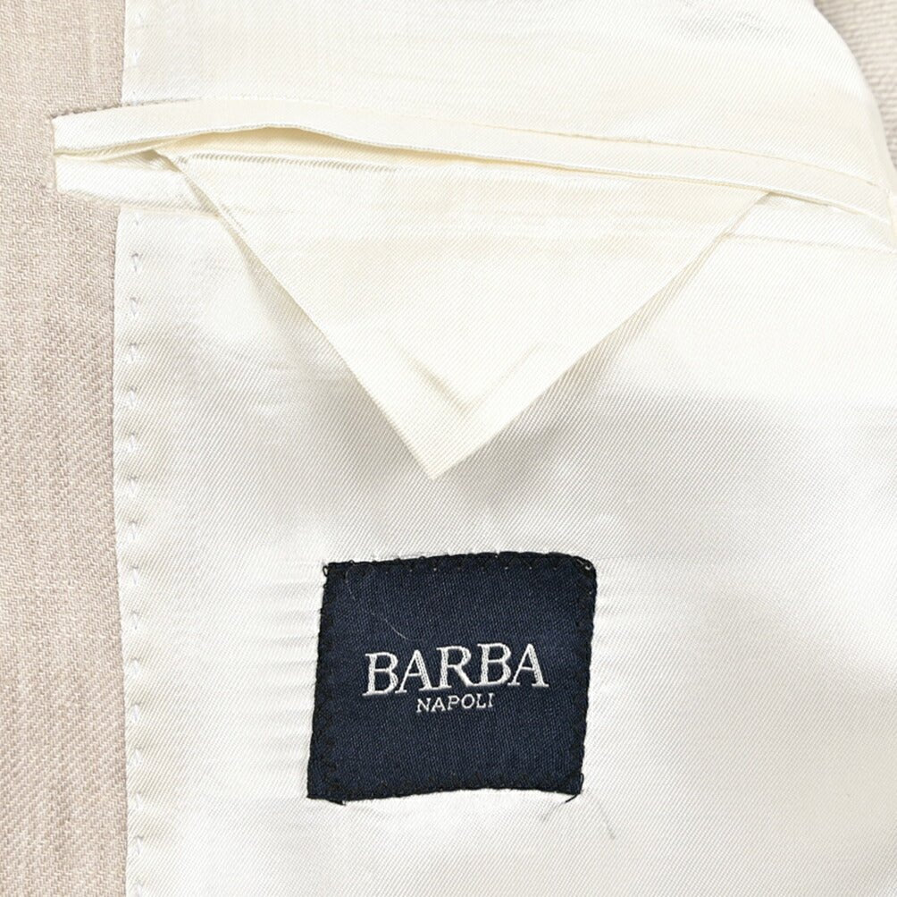 26SS BARBA リネン100% 段返り3Bシングルテーラードスーツ / MEN'S SUIT JIMMY｜435501｜GUARDAROBA MILANO OFFICIAL STORE