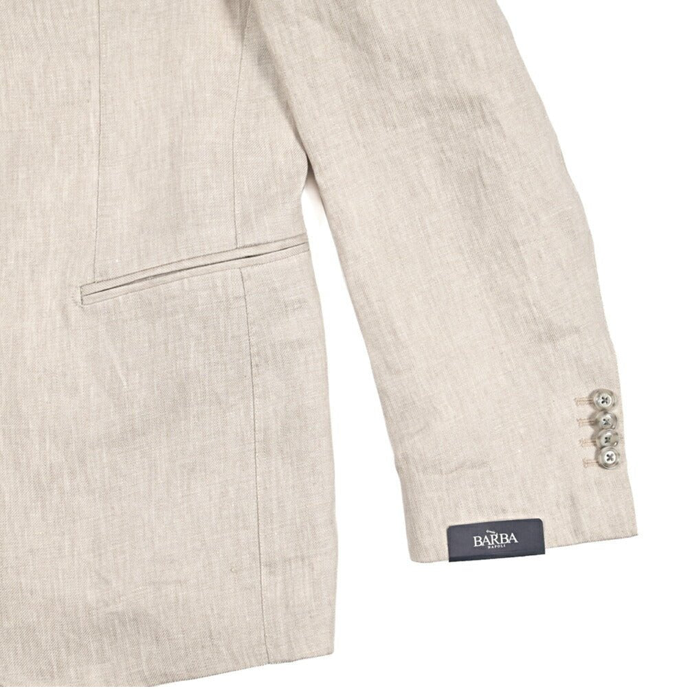 26SS BARBA リネン100% 段返り3Bシングルテーラードスーツ / MEN'S SUIT JIMMY｜435501｜GUARDAROBA MILANO OFFICIAL STORE