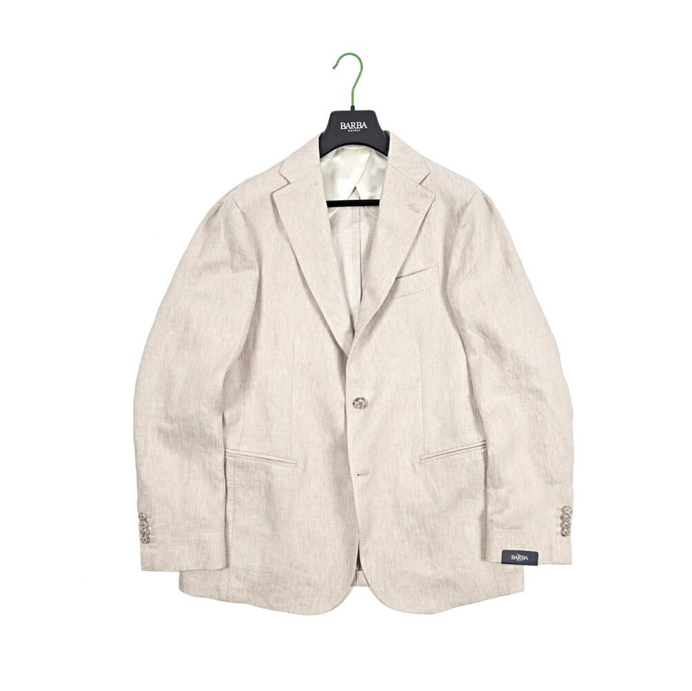 26SS BARBA リネン100% 段返り3Bシングルテーラードスーツ / MEN'S SUIT JIMMY｜435501｜GUARDAROBA MILANO OFFICIAL STORE