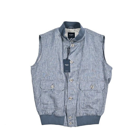 26SS BARBA リネン100% ボタン留めベスト｜435495｜GUARDAROBA MILANO OFFICIAL STORE