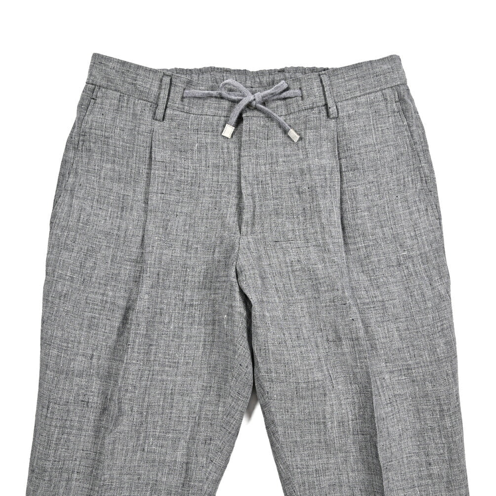 BARBA リネンパンツ 新品未使用48 CLEARANCE SALE｜BARBA バルバ / リネン100% ドローコード付き