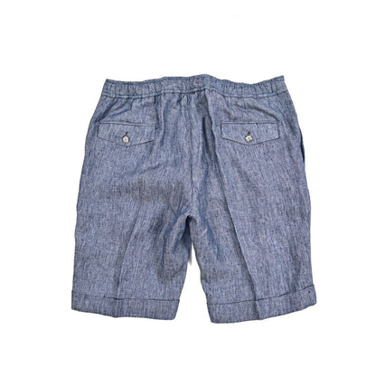 26SS BARBA リネン100% ドローコード付きワンタックショーツ / BERMUDA CAPRI｜435497｜GUARDAROBA MILANO OFFICIAL STORE