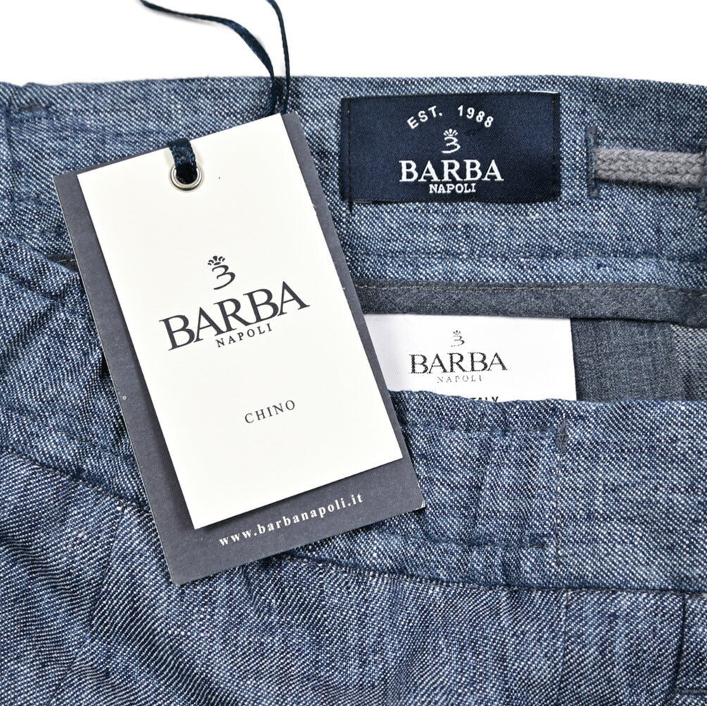 26SS BARBA リネン100% ドローコード付きワンタックショーツ / BERMUDA CAPRI｜435497｜GUARDAROBA MILANO OFFICIAL STORE