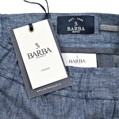 26SS BARBA リネン100% ドローコード付きワンタックショーツ / BERMUDA CAPRI｜435497｜GUARDAROBA MILANO OFFICIAL STORE