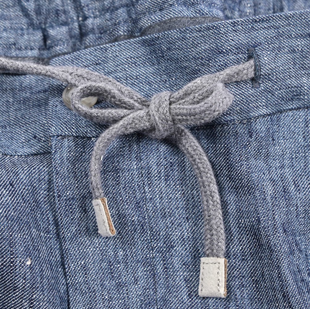 26SS BARBA リネン100% ドローコード付きワンタックショーツ / BERMUDA CAPRI｜435497｜GUARDAROBA MILANO OFFICIAL STORE