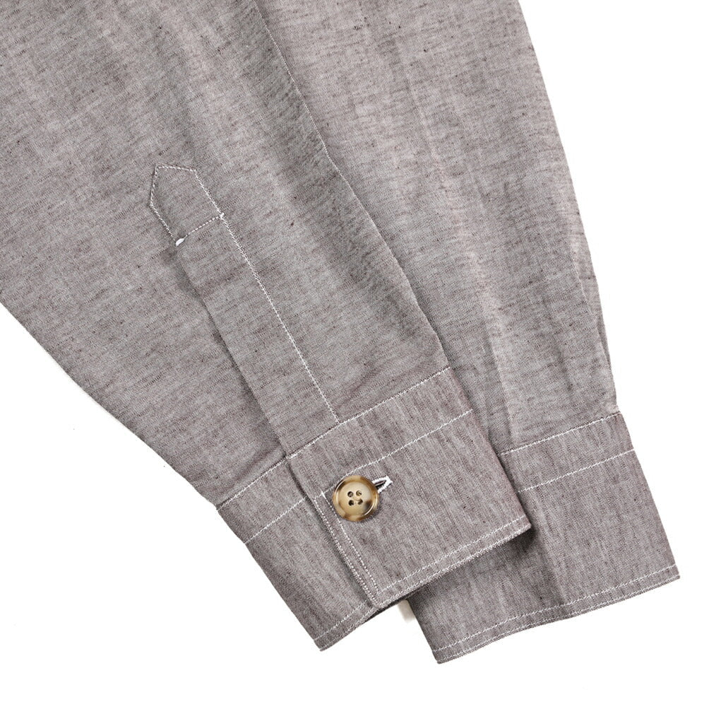 26SS BARBA リネン混コットン サファリシャツ シャツジャケット｜435493-48｜GUARDAROBA MILANO OFFICIAL STORE