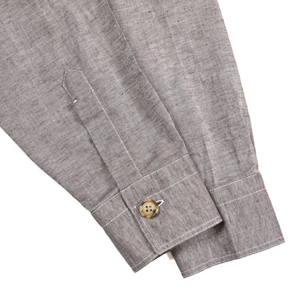 26SS BARBA リネン混コットン サファリシャツ シャツジャケット｜435493-48｜GUARDAROBA MILANO OFFICIAL STORE
