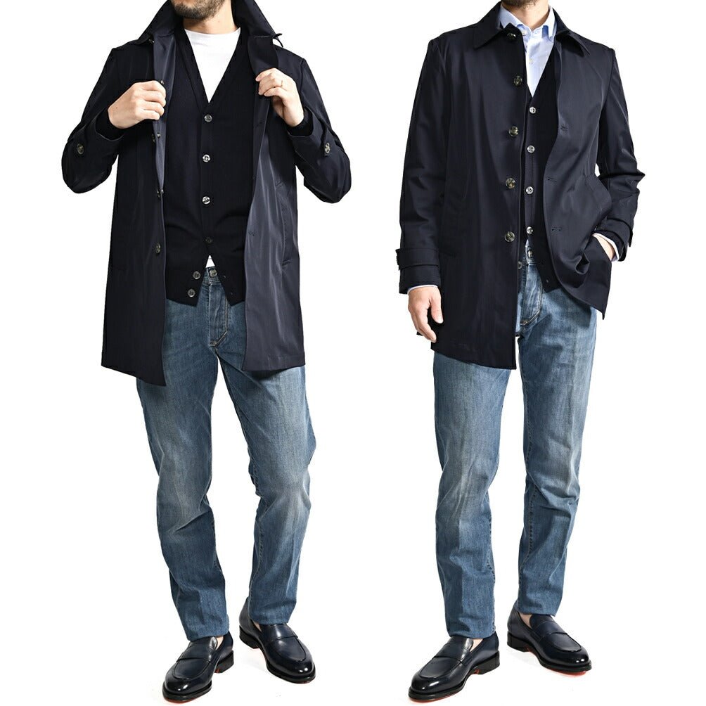 26SS BARBA ストレッチナイロン ステンカラーコート / SPOLVERINO｜435444-42｜GUARDAROBA MILANO OFFICIAL STORE