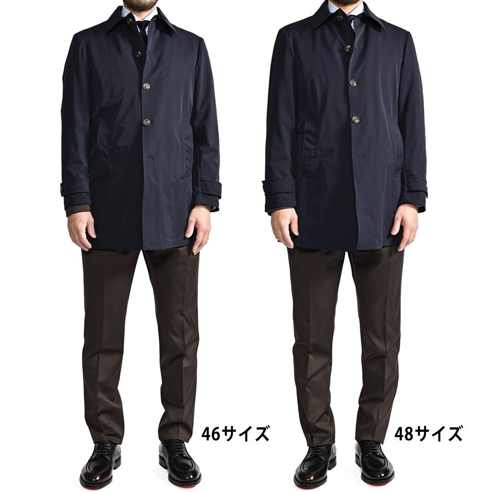 SALE｜BARBA バルバ / ストレッチナイロン ステンカラーコート